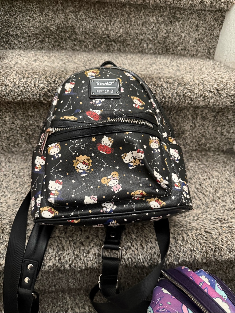 Loungefly Black Sanrio Character Constellation Mini Backpack